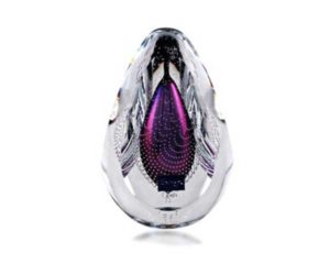 Evian Glass Sculpture - Violet - Svaja