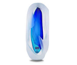 Mystique Slim Glass Sculpture - Teal & Blue - Medium - Svaja
