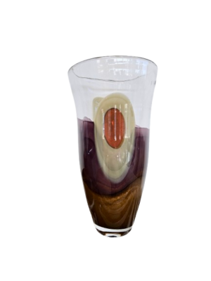 naples tall glass vase handcrafted art glass vase