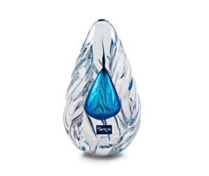 Diamonds Glass Sculpture - Teal - Svaja