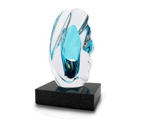 Meteor Sculpture - Teal - 15cm - Svaja